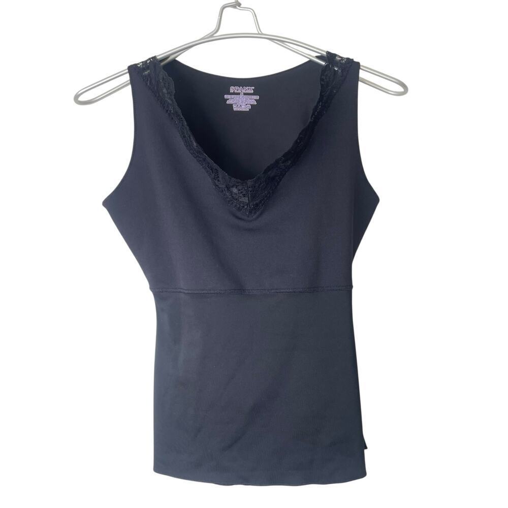 Spanx Sara Blakely Women's Lace Shapewear Tank Top Black Size Small